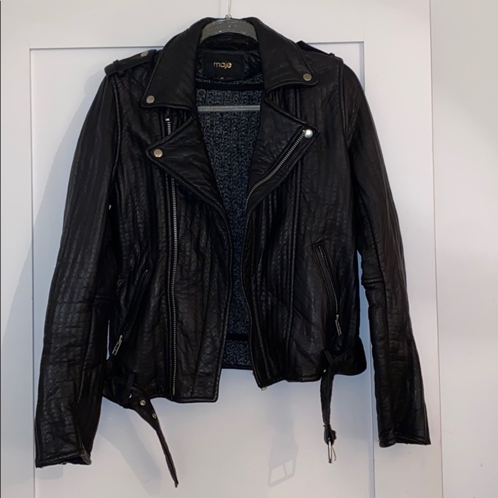 Maje Leather Jacket🖤 - Picture 7 of 12